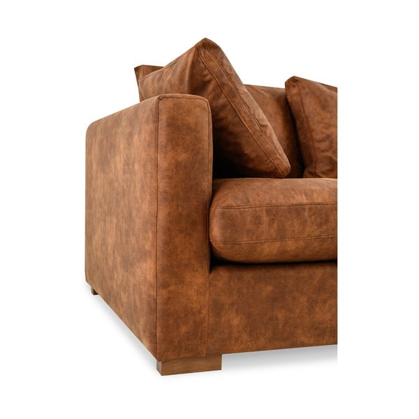 Koňakovohnedá pohovka 220 cm Comfy – Scandic-image-4