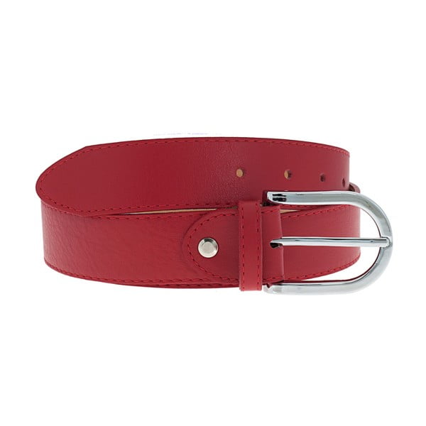 Červený kožený opasok Pitti Bags Belty