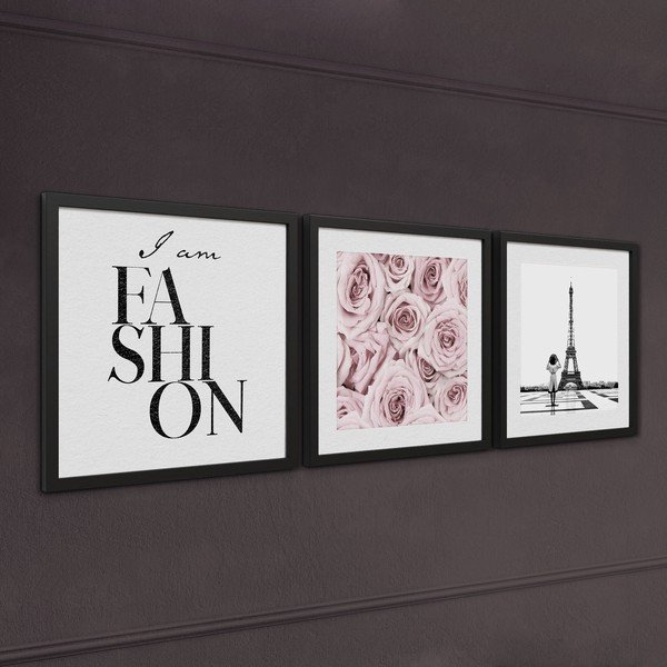 Obrazy v súprave 3 ks 30x40 cm Parisienne – Styler-image-2