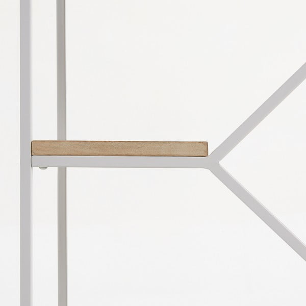 Menšia biela knižnica s policami z mangového dreva Kave Home Pyke-image-3