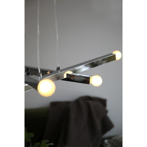 Kovové závesné svietidlo v striebornej farbe Stack – Markslöjd-image-3