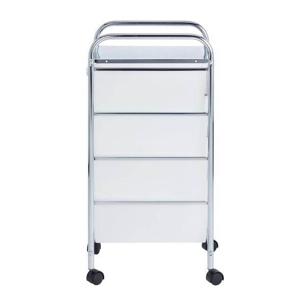 Pojazdný kúpeľňový regál so 4 zásuvkami Wenko Messina-image-1