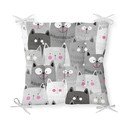 Sedák na stoličku Minimalist Cushion Covers Gray Cats, 40 x 40 cm