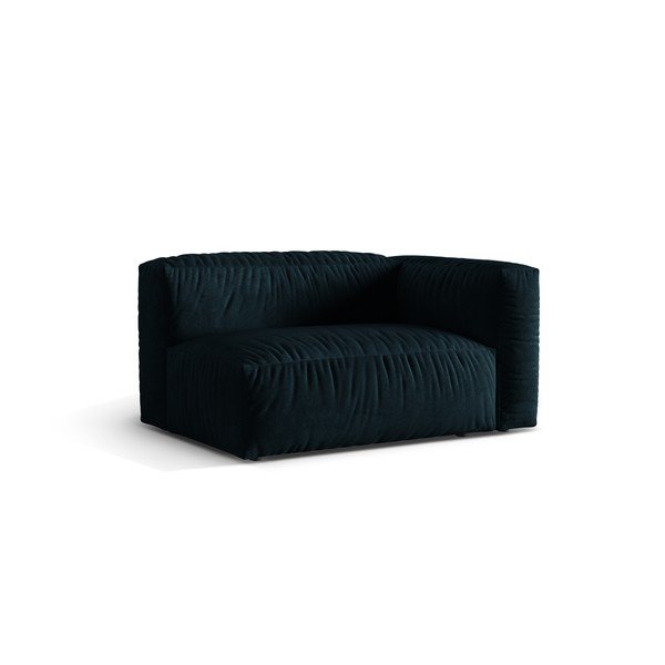 Tmavomodrý zamatový modul pohovky (pravý roh) Martina – Micadoni -image-1