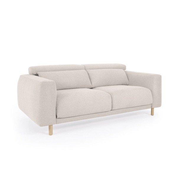 Krémovobiela pohovka 215 cm Singa – Kave Home