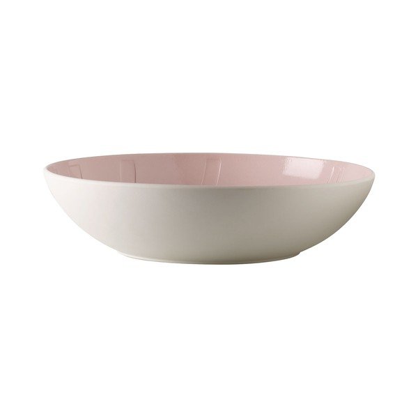 Bielo-ružová porcelánová servírovacia miska Villeroy & Boch Leaf, ⌀ 26 cm-image-2