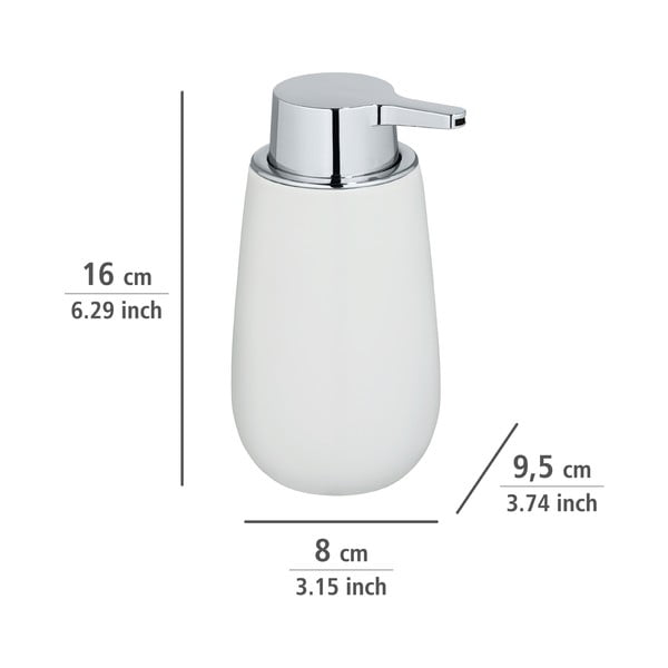 Biely keramický dávkovač mydla Wenko Badi-image-4