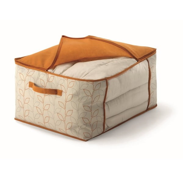 Oranžový úložný box na prikrývky Cosatto Bloom, šírka 60 cm