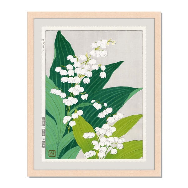 Obraz v ráme Liv Corday Asian Lily Of The Valley, 40 x 50 cm