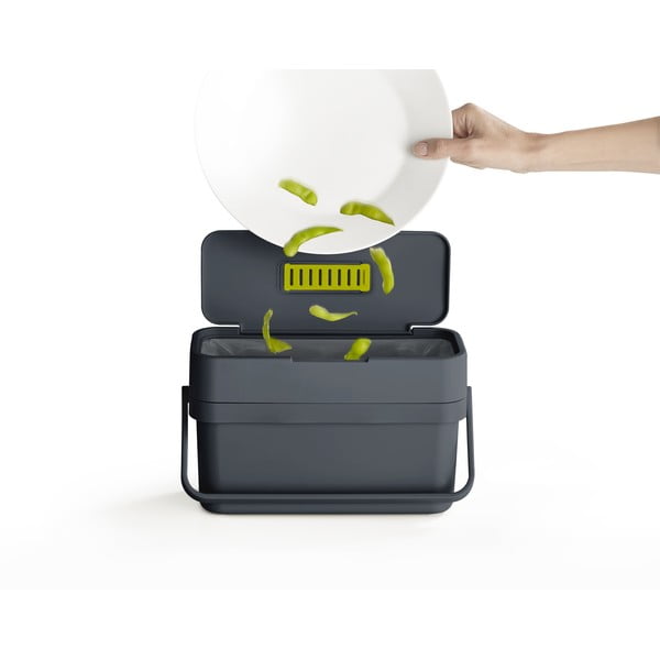 Čiernomodrá nádoba na kompostovateľný odpad Joseph Joseph Compo, 4 l-image-3