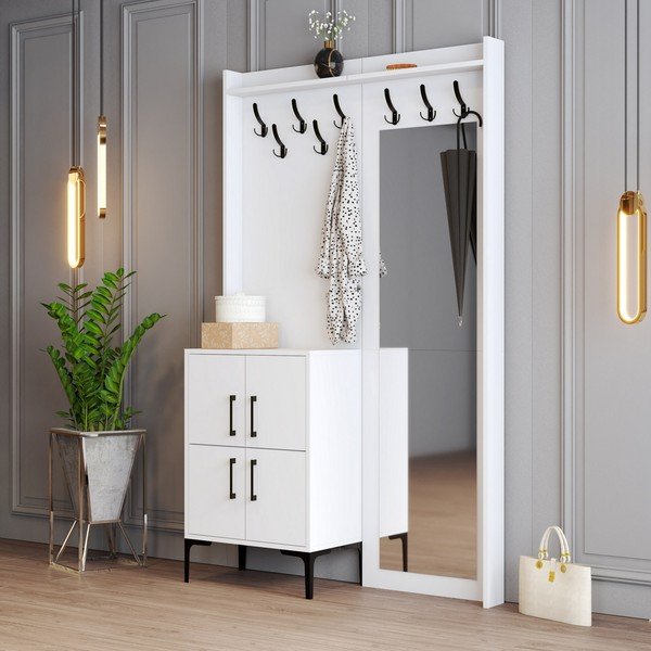 Biela predsieňová zostava Berlin - Kalune Design-image-2