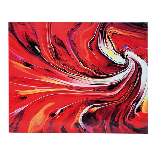 Obraz na skle Kare Design Chaos Fire, 150 × 120cm