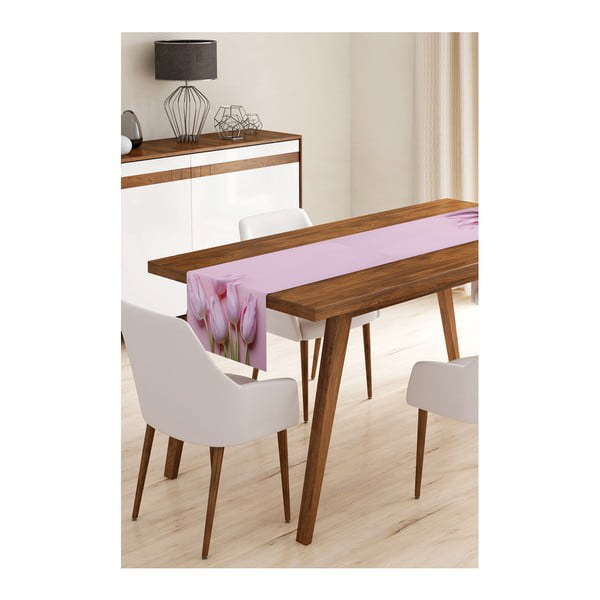 Behúň na stôl z mikrovlákna Minimalist Cushion Covers Tulips, 45 × 145 cm