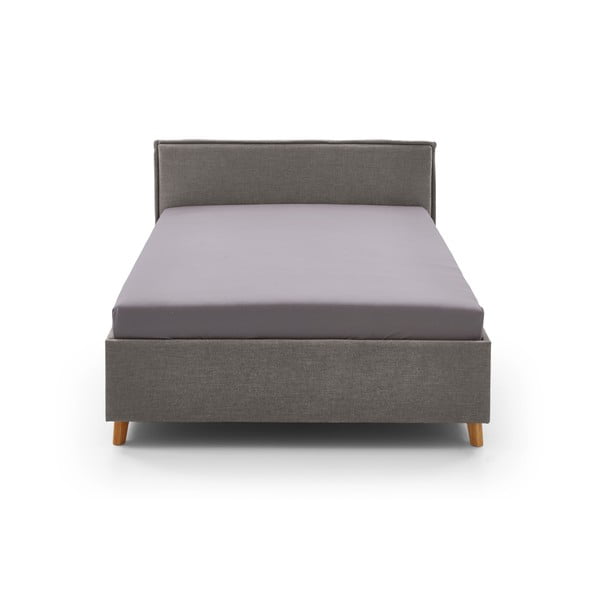 Sivá čalúnená detská posteľ s úložným priestorom s roštom 140x200 cm Fun – Meise Möbel-image-3