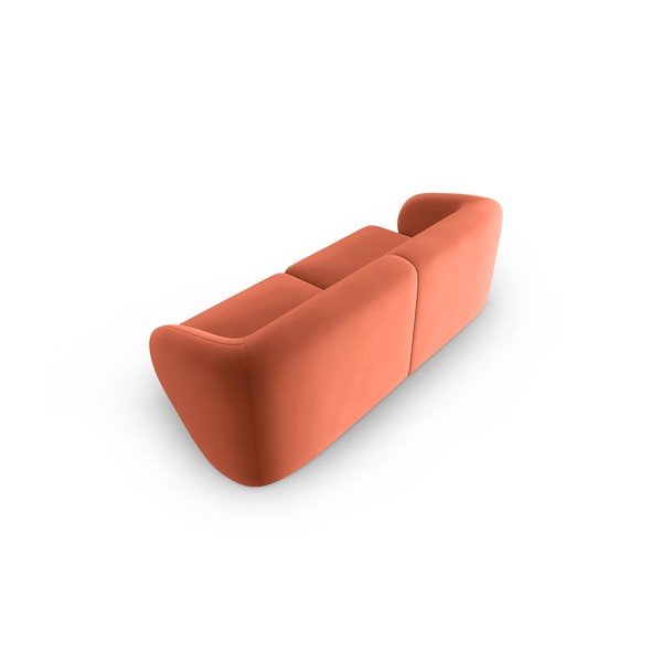 Ružová zamatová pohovka 188 cm Paolo – Milo Casa-image-3