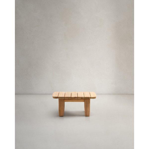 Záhradný odkladací stolík z tíkového dreva 70x70 cm Tirant – Kave Home-image-1