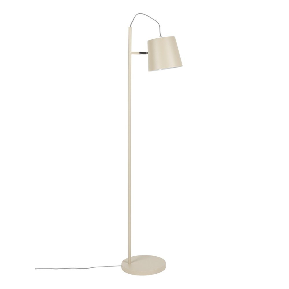 E-shop Béžová stojacia lampa s kovovým tienidlom (výška 150 cm) Buckle – Zuiver