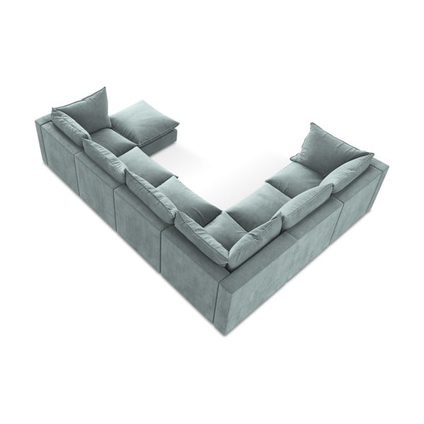 Modrá rohová pohovka (ľavý roh/do tvaru "U") Manao – Makamii-image-3