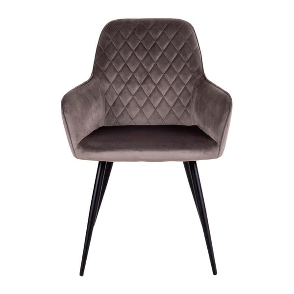 Svetlohnedé čalúnené jedálenské kreslá v súprave s podrúčkami 2 ks Harbo – House Nordic-image-2