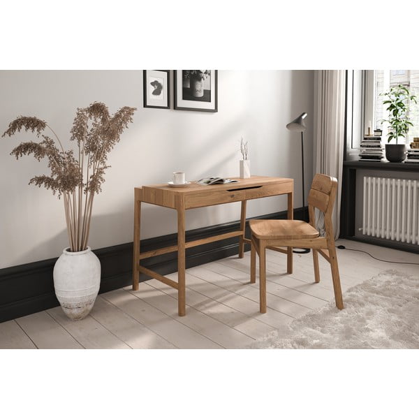 Toaletný stolík z dubového dreva 57x110 cm Twig – The Beds-image-3