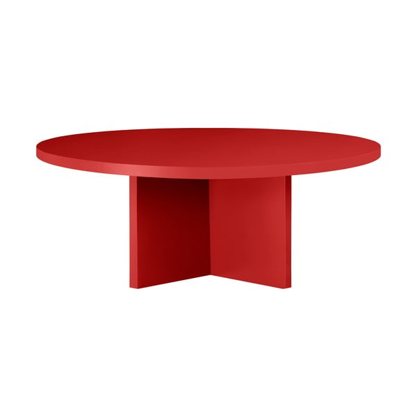 Červený okrúhly konferenčný stolík ø 100 cm Pausa – Really Nice Things-image-4