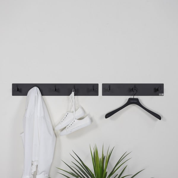 Čierny kovový nástenný vešiak 50 cm Leatherman – Spinder Design-image-2