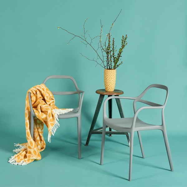 Súprava 2 sivých jedálenských stoličiek Bonami Selection Dali Chaur-image-1