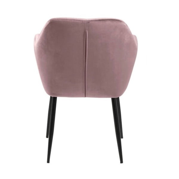 Ružové čalúnené jedálenské kreslo Emilia – Actona-image-4