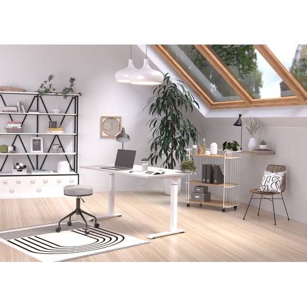 Pracovný stôl s nastaviteľnou výškou 80x120 cm Downey – Germania-image-1