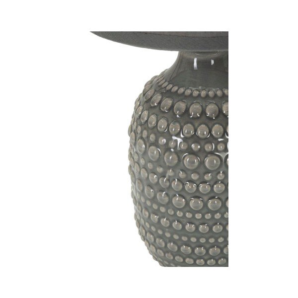 Sivá keramická stolová lampa s textilným tienidlom (výška  30,5 cm) Points – Mauro Ferretti-image-3