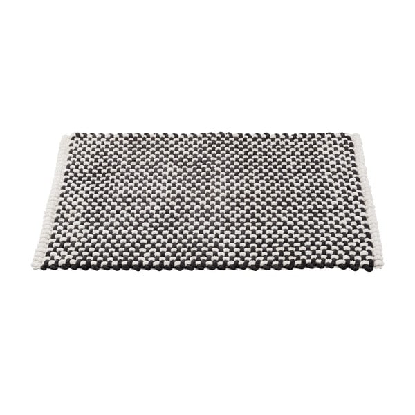 Čiern-obiela textilná kúpeľňová predložka 50x80 cm Covelo – Wenko-image-2