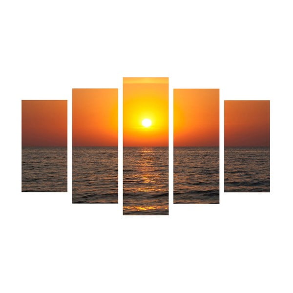 5-dielny obraz Sun & Sea, 60x100 cm
