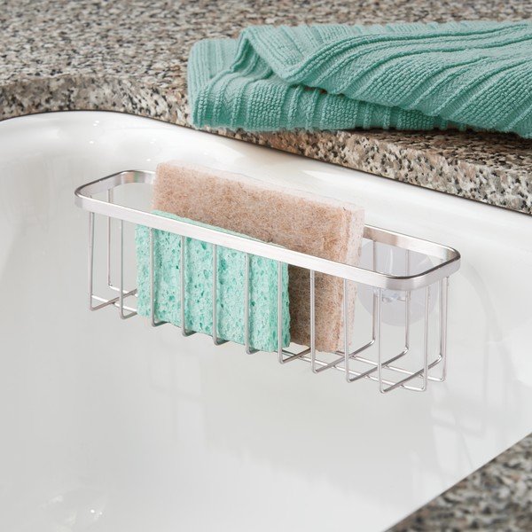 Kovový samodržiaci odkladací box iDesign Gia, 6 x 20 cm-image-1