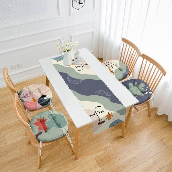 Set 4 ks sedákov a behúňa na stôl – Mila Home-image-1