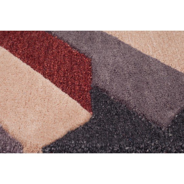 Červeno-sivý ručne tkaný koberec Flair Rugs Salon, 200 x 290 cm-image-4