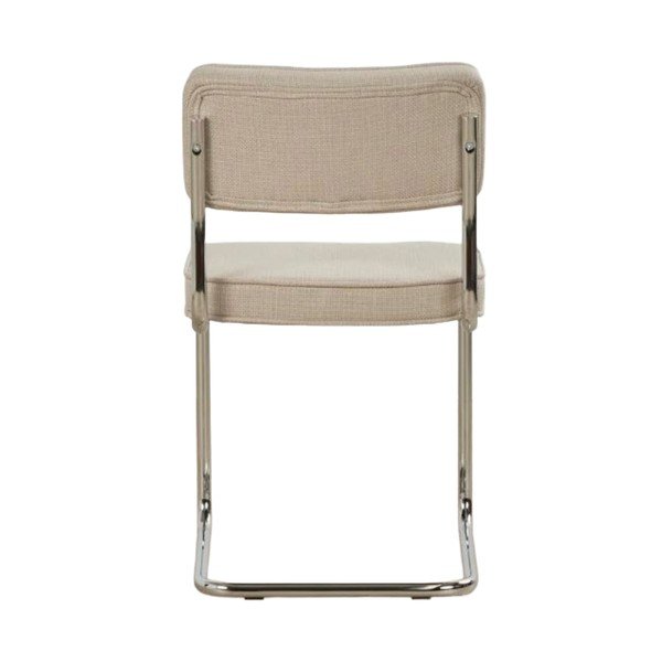 Béžová čalúnená hojdacia jedálenská stolička Rupert – Unique Furniture-image-3