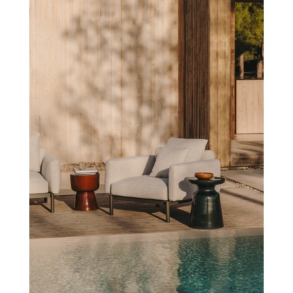 Keramický okrúhly záhradný odkladací stolík ø 41 cm Mesquida – Kave Home-image-1