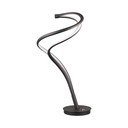 Čierna LED stolová lampa s kovovým tienidlom (výška 56 cm) Nala – Trio Select