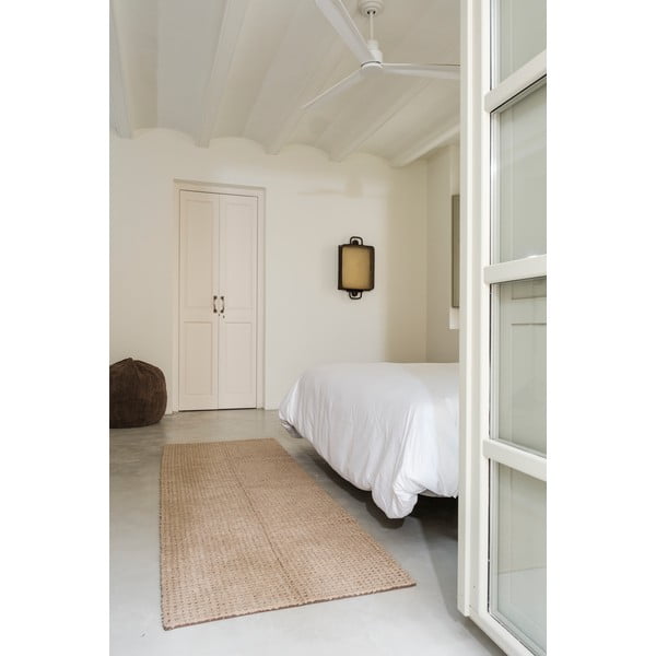 Prateľný/ručne tkaný vlnený koberec v prírodnej farbe 140x200 cm Unexpected Wool – Lorena Canals-image-1