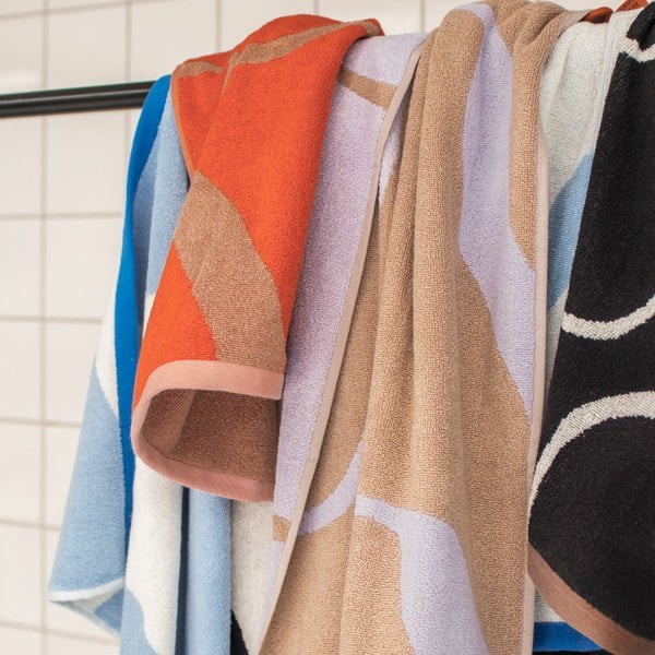 Čiernobiela osuška z Bio bavlny 70x133 cm Nova Arte – Mette Ditmer Denmark-image-4