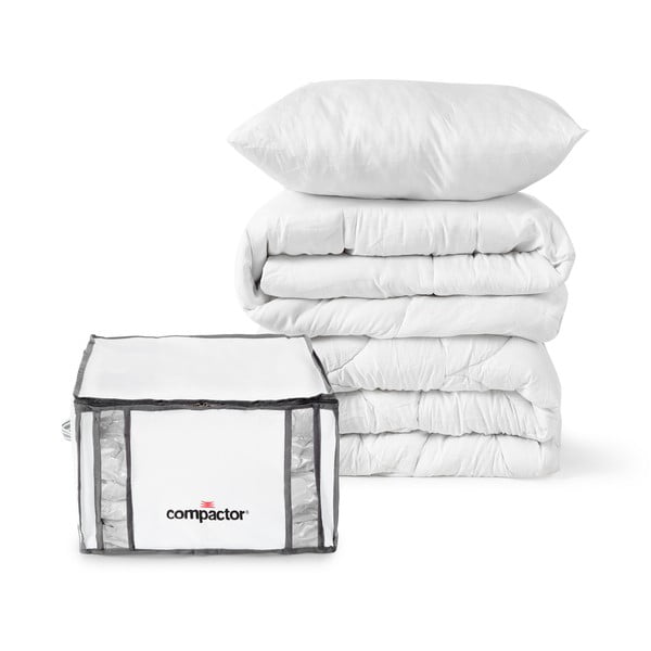 Vákuové/vystužené látkové úložné boxy na oblečenie v súprave 2 ks 42x25x25 cm Life – Compactor-image-1