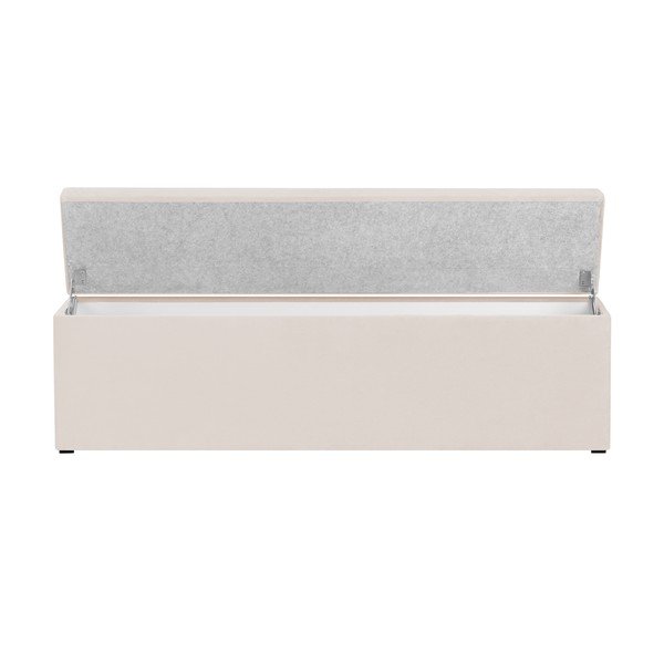 Krémový otoman s úložným priestorom Cosmopolitan Design LA, 180 x 47 cm-image-4