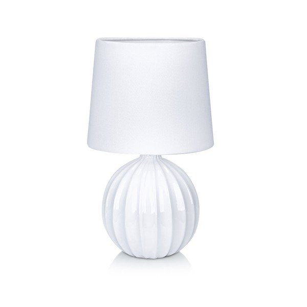 Biela stolová lampa Markslöjd Melanie