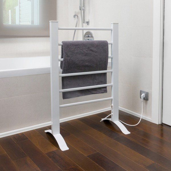 Biely elektrický rebrík na uteráky InnovaGoods Towel Rail-image-1