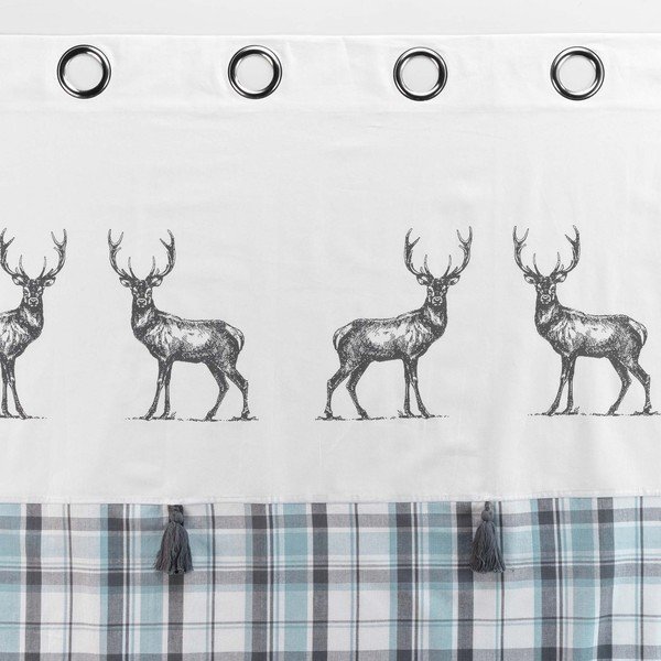 Bielo-modrý záves 140x240 cm Megeve – douceur d'intérieur-image-3