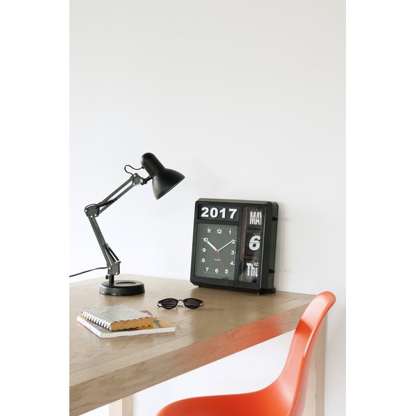 Čierna stolová lampa Leitmotiv Hobby, ø 12,5 cm-image-1