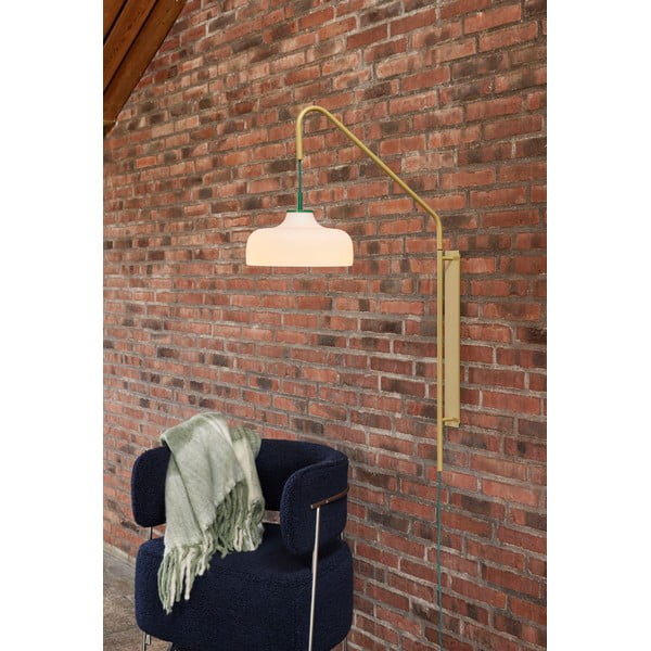 Bielo-zelená deka 200x140 cm Inlet - Hübsch-image-4