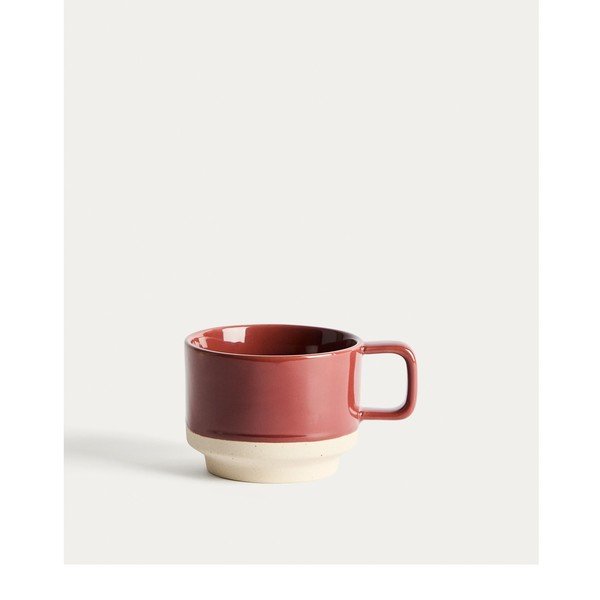 Vínovočervený keramický hrnček Doren – Kave Home-image-4
