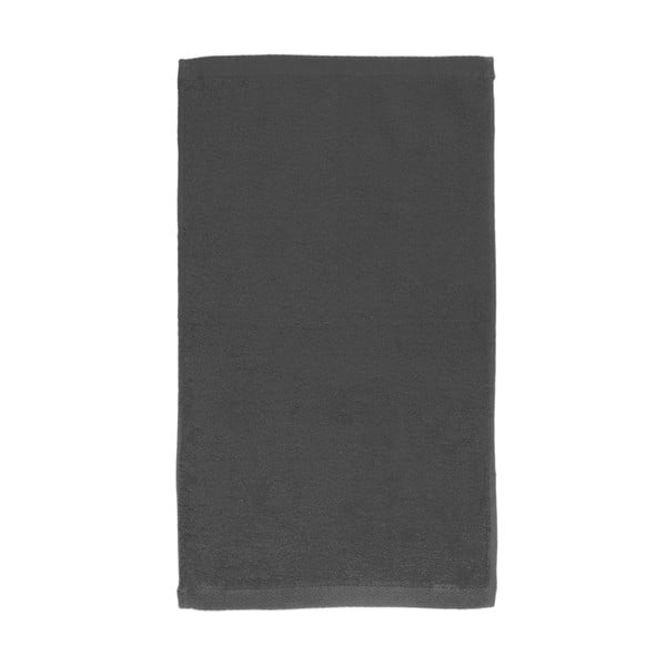Tmavosivý bavlnený uterák Boheme Alfa, 30 x 50 cm
