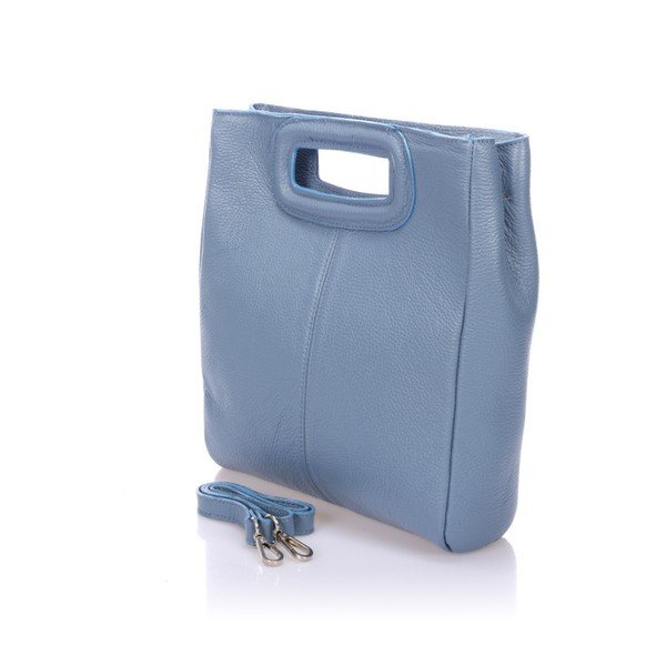 Svetlomodrá kožená kabelka Markese Cara-image-2